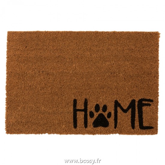 J-Line paillassons Jolipa J Line Jline Paillasson Home Coco Naturel Noir