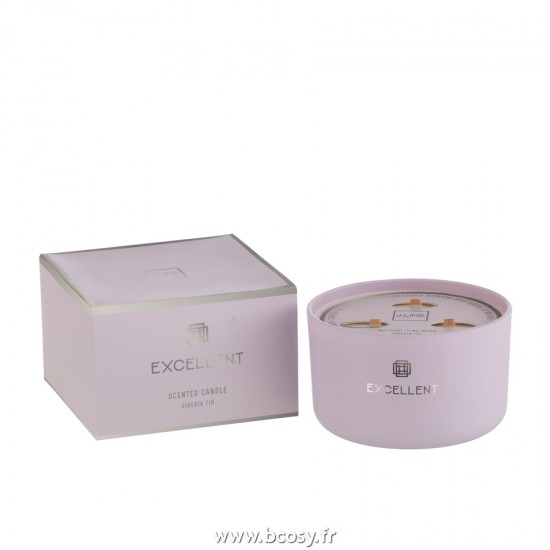 J-Line bougies parfumées Jolipa J Line Jline Bougie Parfumee Excellent Verre Lila Large 50H
