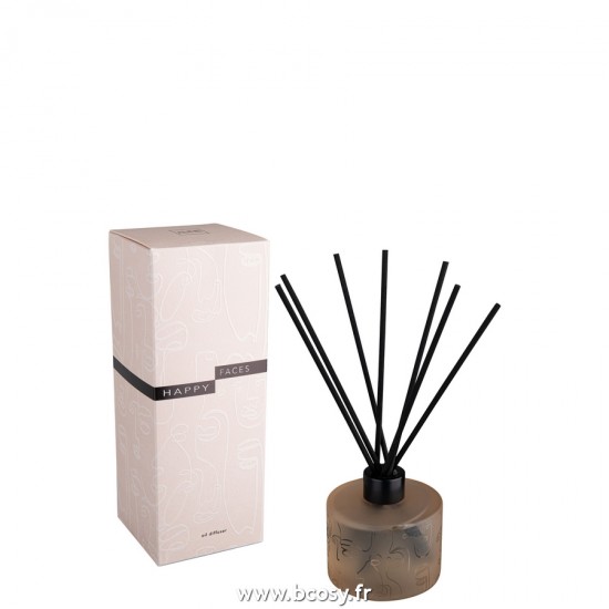 J-Line diffuseurs de parfums Jolipa J Line Jline Huile Parfumee Batons Happy Faces Beige