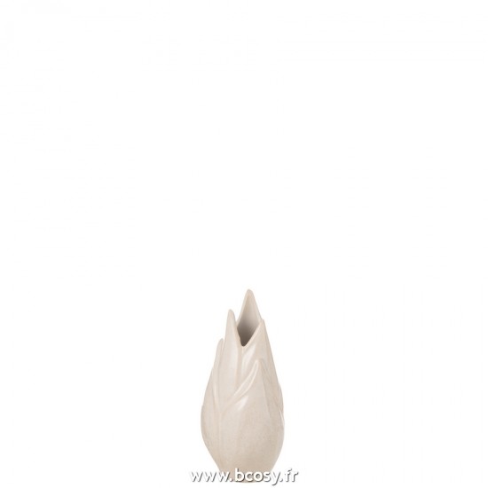 J-Line vases Jolipa J Line Jline Vase Ibiza Brillant Ceramique Beige Small