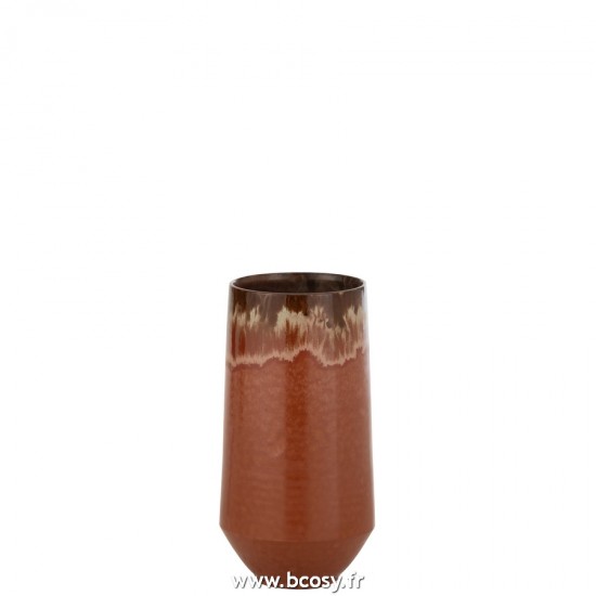 J-Line vases Jolipa J Line Jline Vase Aline Allonge Ceramique Rouge Small