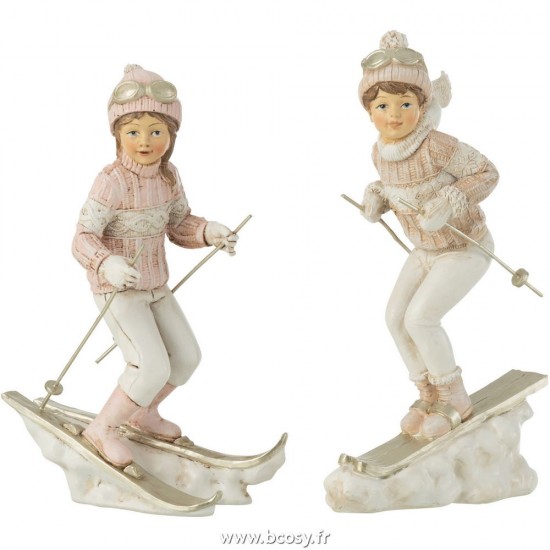 J-Line hivers Jolipa J Line Jline Fille Et Garçon Ski Blanc Rose Assortiment De 2