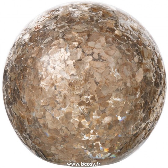 J-Line presse papiers Jolipa J Line Jline Presse Papier Confetti Verre Or Small