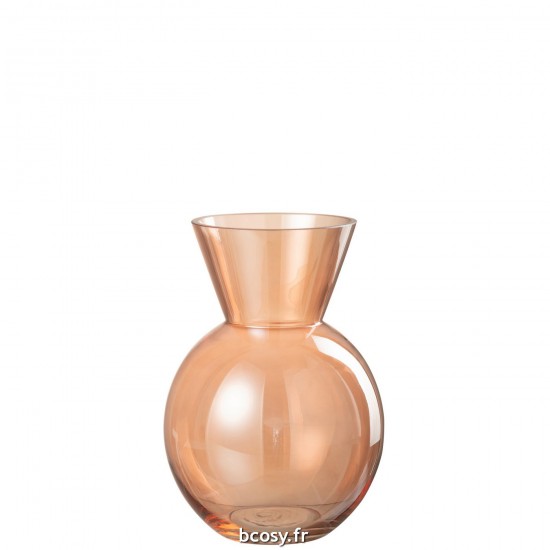 J-Line J Line vases Jolipa Vase Lucy Verre Orange Medium.