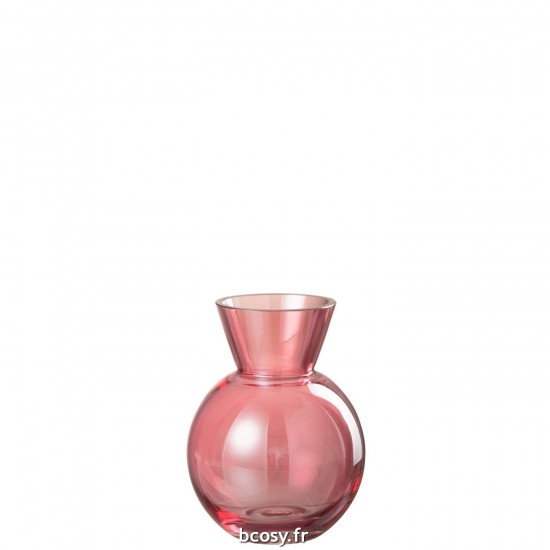 J-Line J Line vases Jolipa Vase Boule Verre Rouge Small.