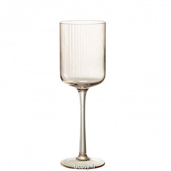J-Line J Line verres a vin Jolipa Verre A Vin Ralph Verre Ambre.