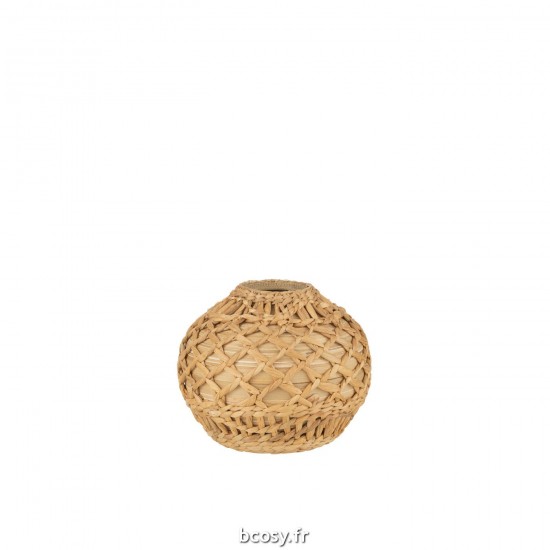 J-Line J Line Vase déco Vases déco Jolipa Vase Tresse Bambou Naturel Small.