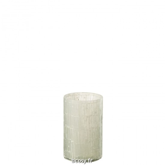 J-Line J Line vases Jolipa Vase Mosaique Verre Gris Clair Small.