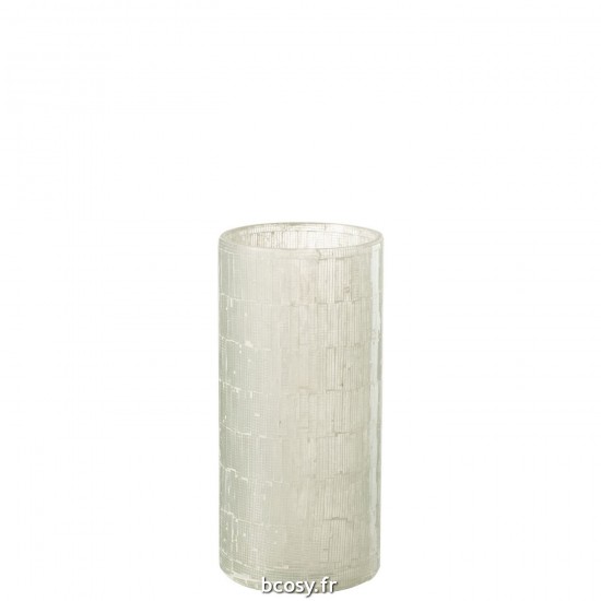 J-Line J Line vases Jolipa Vase Mosaique Verre Gris Clair Medium.