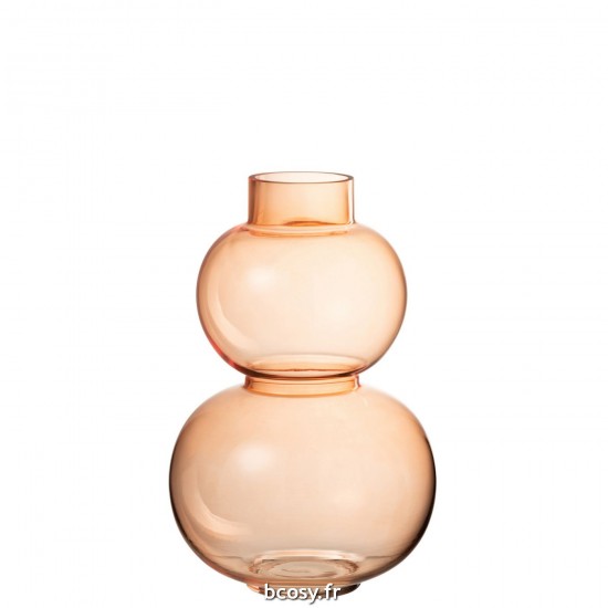 J-Line J Line vases Jolipa Vase Boule Verre Orange Small.