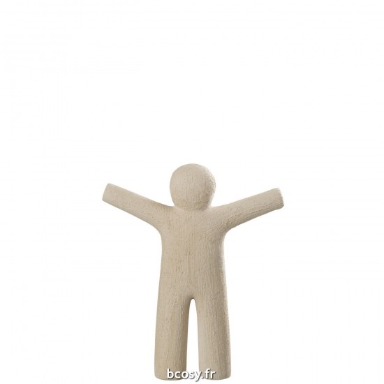 J-Line J Line petits maurices statuettes Jolipa P Tit Maurice Rugueux Poly Beige Small.