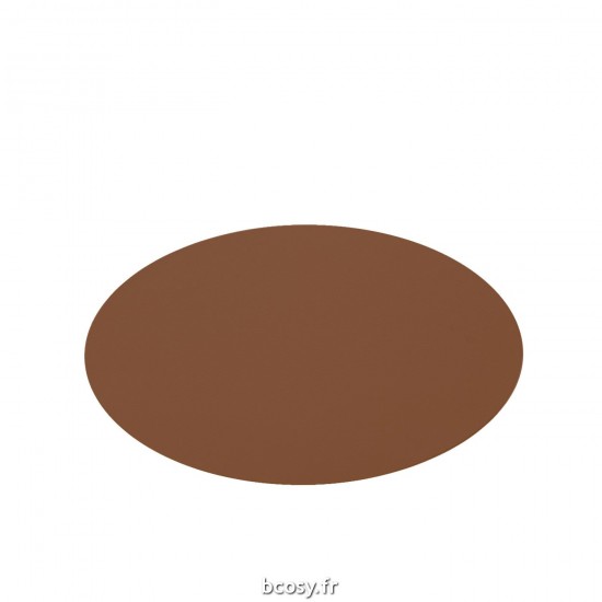 J-Line J Line textiles Jolipa Set De Table Rond Cognac.