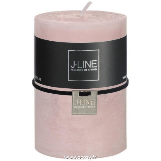 J-Line J Line bougies cylindre Jolipa Bougie Cylind Rose Poudre M 39H.