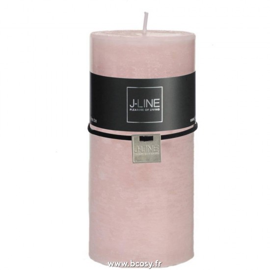 J-Line J Line bougies cylindre Jolipa Bougie Cylind Rose Poudre L 52H.