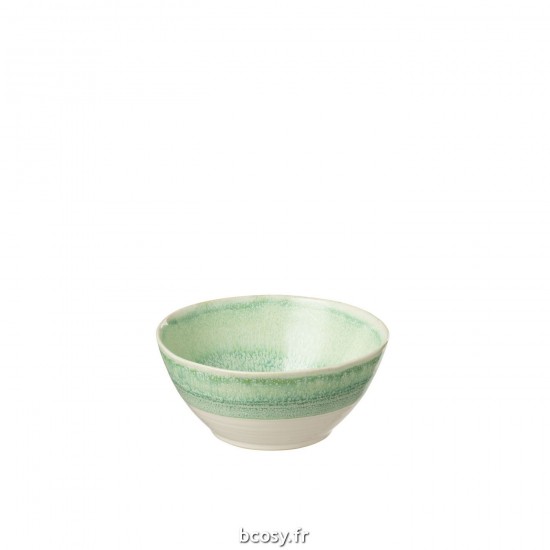 J-Line J Line bols a petit dejeuner Jolipa Bol Lara Porcelaine Vert Small.