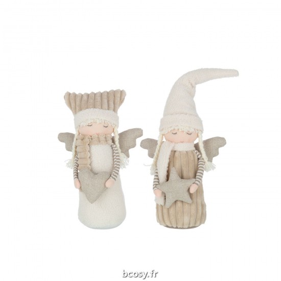 J-Line J Line enfants hiver Jolipa Garcon Et Fille Textile Blanc Beige Large Assortiment De 2.