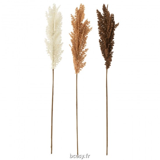 J-Line J Line branches d'arbres Jolipa Branche Plastique Blanc Marron Assortiment De 3.