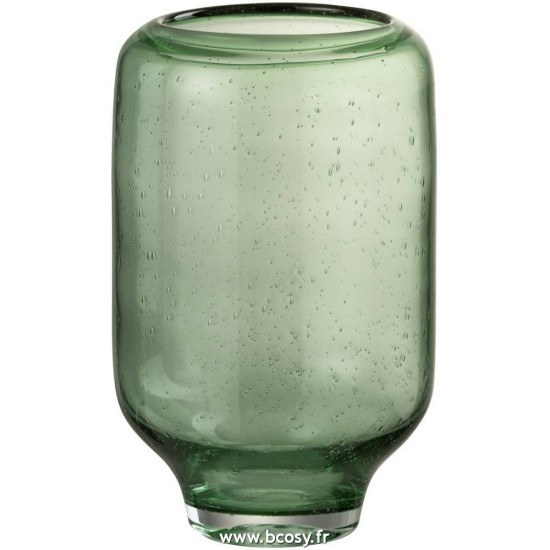 J-Line vases Jolipa Jline Vase Nora Sur Pied Rond Verre Vert Clair Small