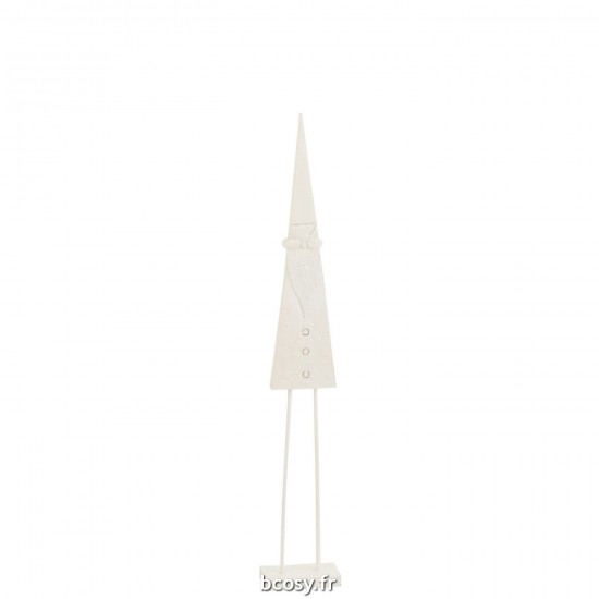 J-Line J Line peres noël Jolipa Pere Noel Sur Pied Bois Blanc Medium.