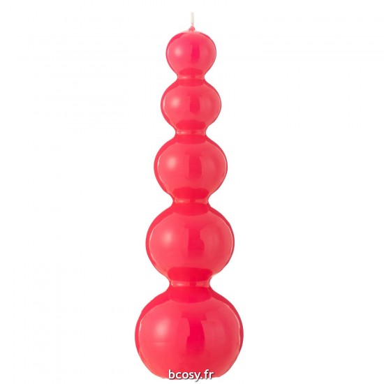 J-Line J Line bougies Jolipa Bougie Calebasse Fuchsia 25H.