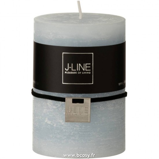 J-Line J Line bougies cylindre Jolipa Bougie Cylindrique Bleu Clair M 42H.