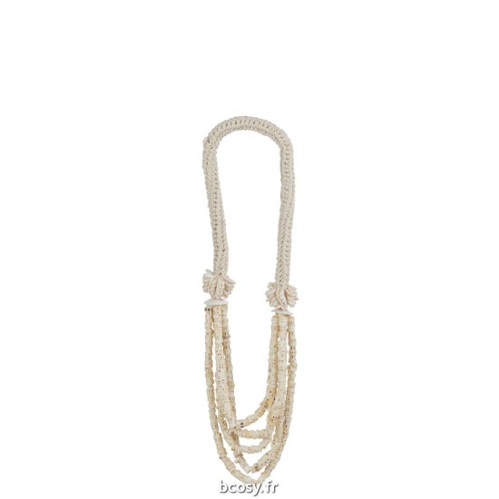 J-Line J Line colliers Jolipa Collier 5 Fils Coquillage Naturel.