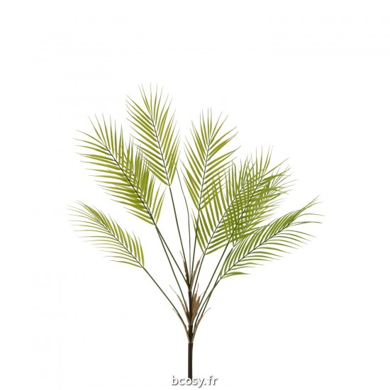 J-Line J Line Feuilles Jolipa Bouquet De Fougere 9 Feuilles Artificiel Vert.