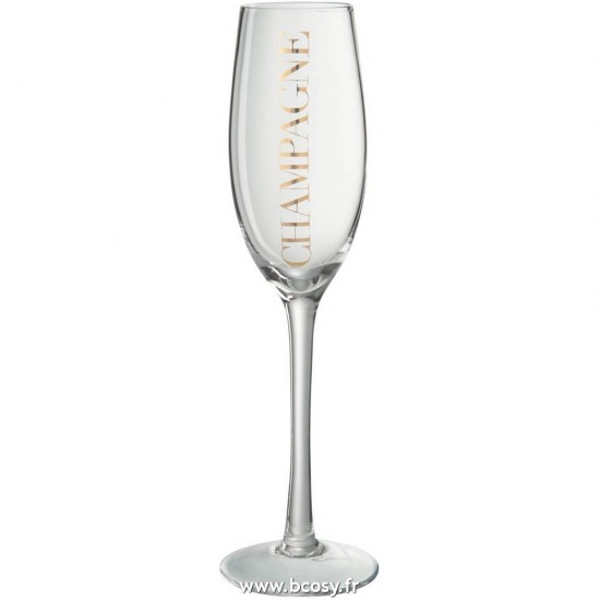 J-Line flutes coupes à champagne Jolipa Jline Flute A Champagne Transparent Or