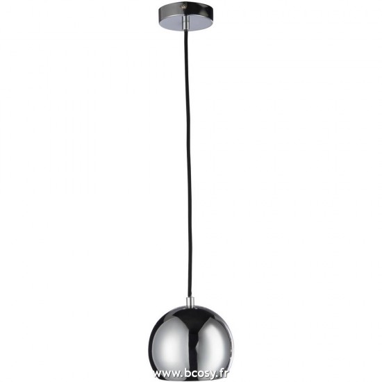 J-Line Suspension boule métal argenté lampes suspendues suspensions pendantes Jolipa Jline Lampe Pendante Boule Metal Argent Small