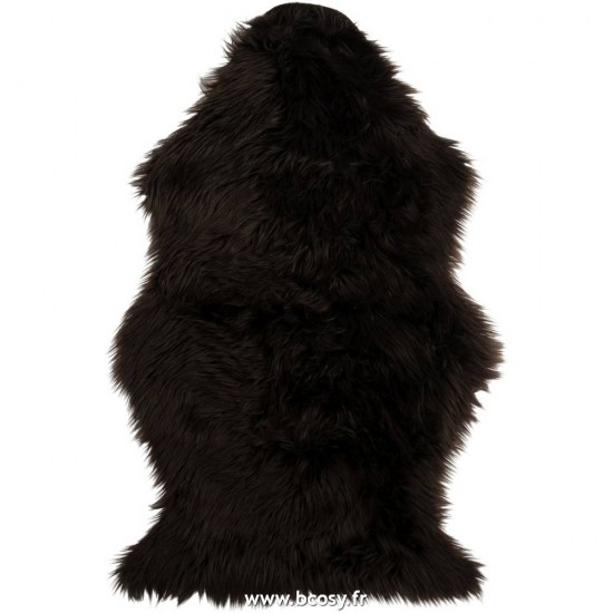 J-Line peaux de moutons d agneaux Jolipa Jline Tapis Imitation Fourrure Marron