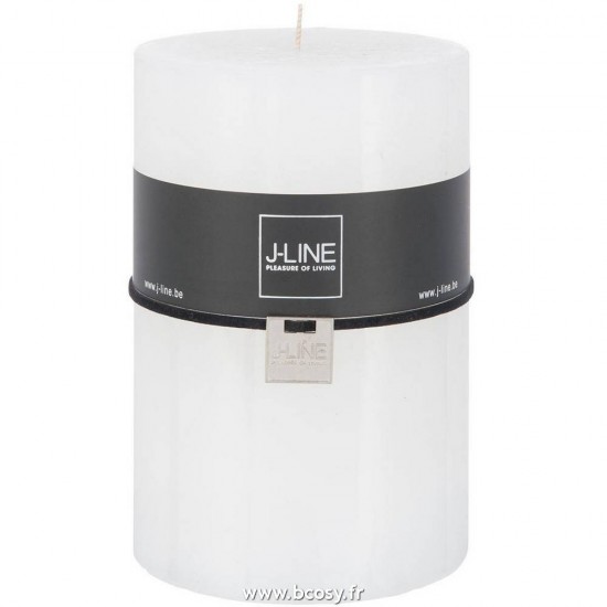 J-Line bougies cylindre Jolipa Jline Bougie Cylindre Blanc Xl 120H