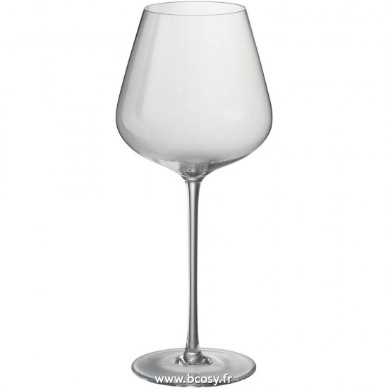 J-Line verres a vin Jolipa Jline Verre Bord Vin Rouge Cristal Transparent