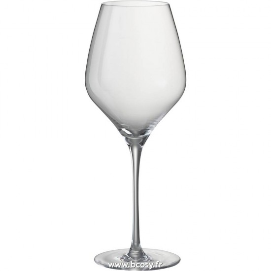 J-Line verres a vin Jolipa Jline Verre A Vin Rouge Leti Verre Transparent