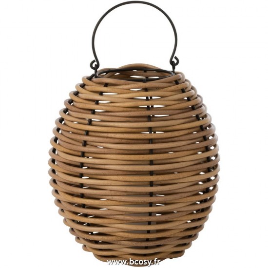 J Line Lanterne Tissee Led Plastique Naturel Small 35H Jline 10000 by Jolipa 10000