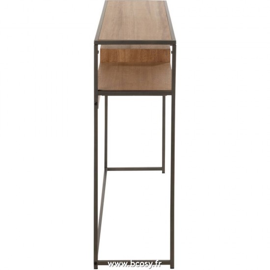 J-Line tables de drapier murales Jolipa J Line Jline Console 1 Tiroir Bois Metal Naturel