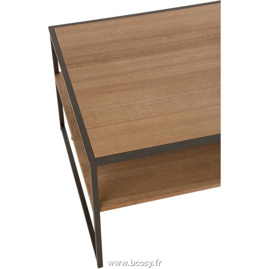 J-Line armoires meubles tele tv de television télévision J Line Table Tv 1 Tiroir Bois Metal Naturel