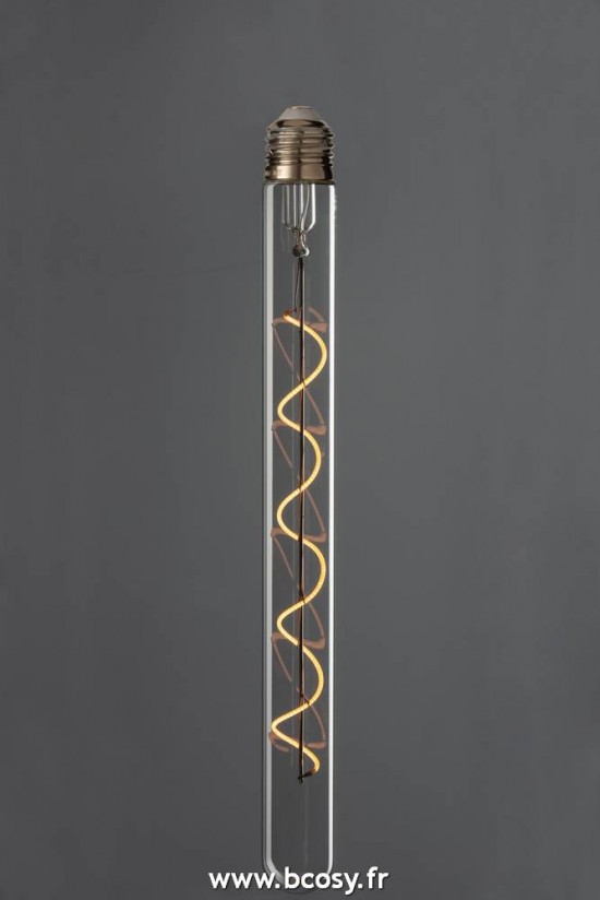 J-Line Ampoules Jolipa J Line Jline Lampe Led Dans Boite Spirale Verre Jaune Transparent E27