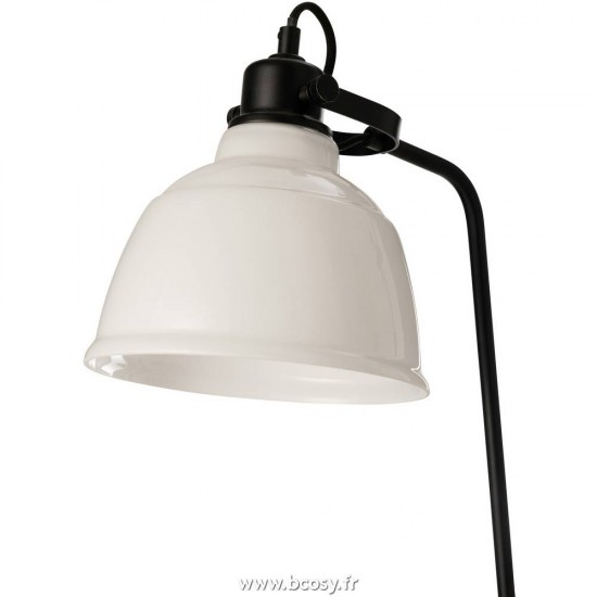 Jolipa J Line Jline Lampe Sur Pied Magali Acier Verre Blanc