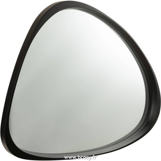 J Line Miroir Giles Mdf Verre Noir Large L99xB90xH7 Jline 11004 by Jolipa 11004
