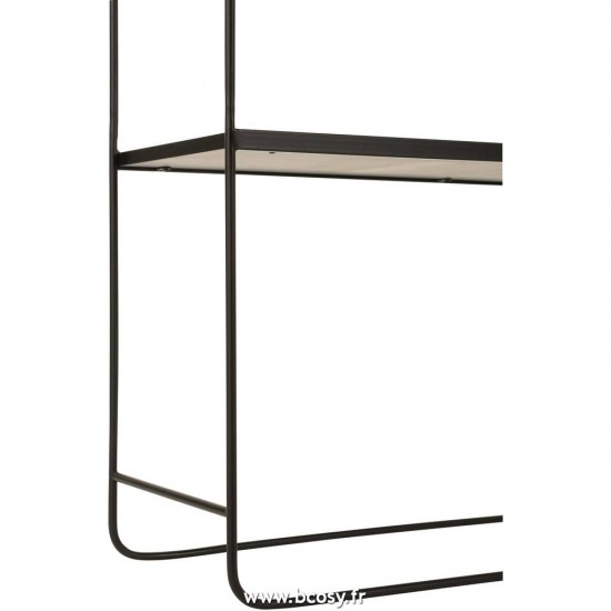 Jolipa J Line Jline Console Marbre 2 Planches Mdf Metal Noir