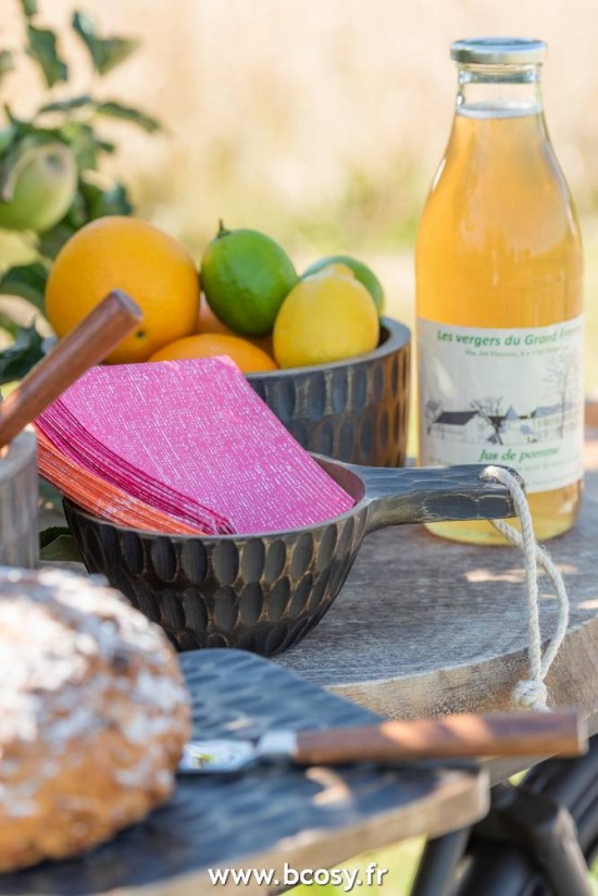 J-Line bols J Line Bol Anse Manguier Noir Marron