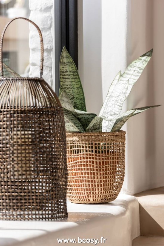 Jolipa J Line Jline Set De 5 Panier Oasis Zostere Naturel Clair