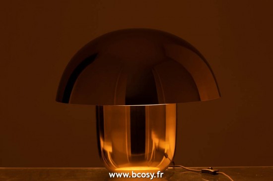 J-Line Éclairage Armatures Luminaires D'intérieur Pieds De Lampe Avec Abat Jour Lampes De Table Jolipa J Line Jline Lampe Champignon Metal Or Large