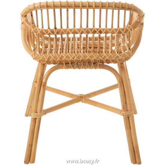 Jolipa J Line Jline Chaise Ana Rotin Naturel