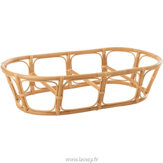 J-Line Poltrona Roni + Cuscino Rotondo Naturale/Bianco