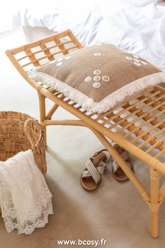 J-Line Panca Ana Rattan Naturale