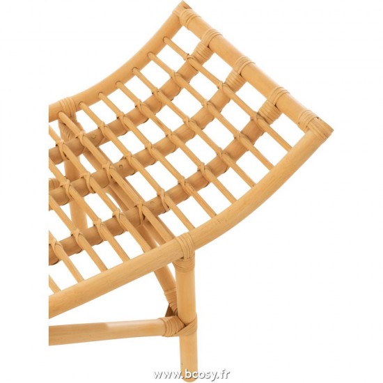 J-Line canapés J Line Banc Ana Rotin Naturel