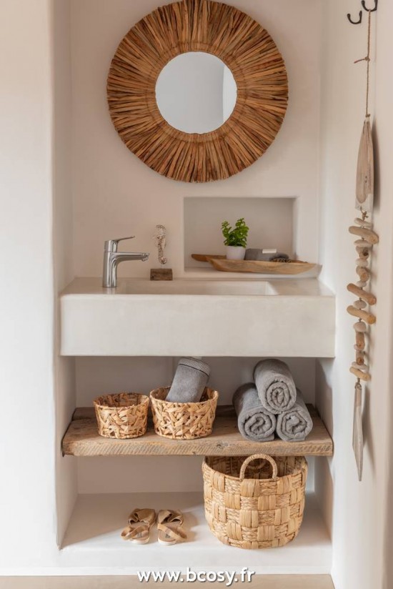 Jolipa J Line Jline Miroir Maurice Rond Jacynthe D Eau Marron Small