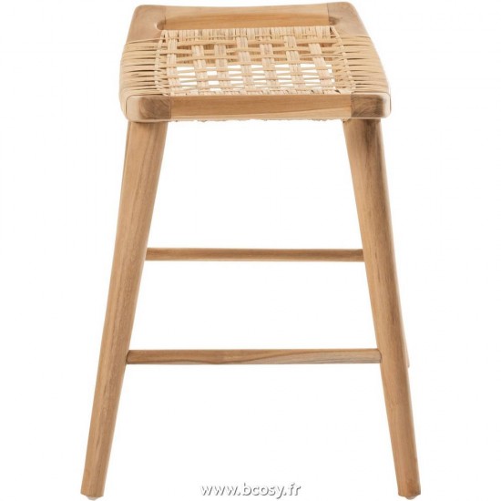 J-Line tabourets ronds Jolipa J Line Jline Tabouret Alis Tek Naturel