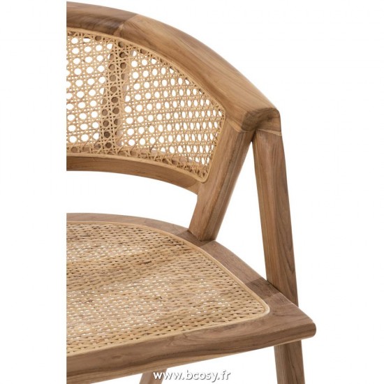 J-Line chaises de repas J Line Chaise Ani Bois Teak Brun